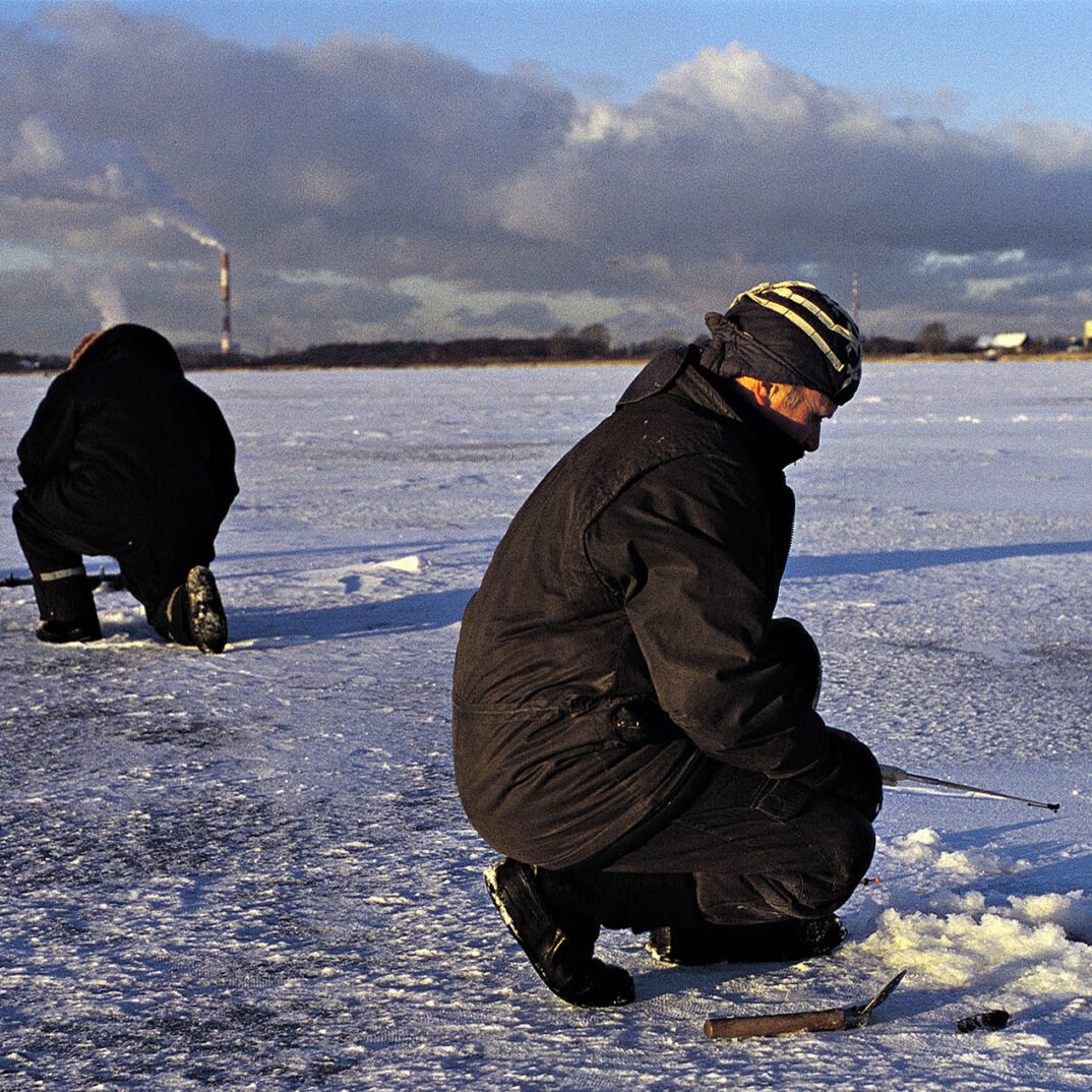 ESTONIA / Tallinn / Lasnamae / Almost 50 percent of Tallinn is Russian speaking, but much higher percentage of the enthusiastic fishermen are Russians